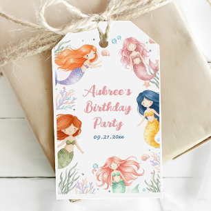 Magical Mermaid Birthday Party Gift Tags