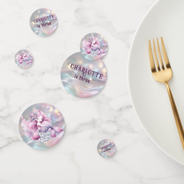 Magical Mermaid Children's Birthday Party Confetti (Group)