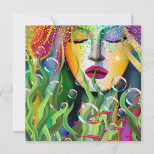 Magical Mermaid Holiday Card