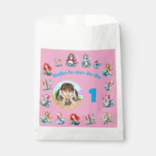Magical Mermaid Onder-the-Sea 1st Birthday Photo Favour Bag