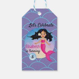 Magical Mermaid Under The Sea Birthday Gift Tags