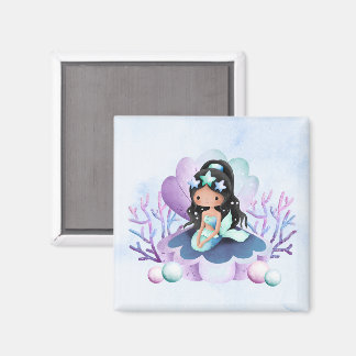 Magical Mermaid | Watercolor Birthday Magnet