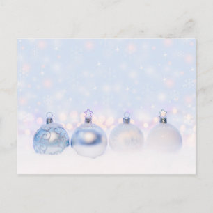 Magical Metallic Christmas Balls Photograph Postcard