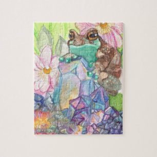 Magical Milk Frog Watercolor Jigsaw Puzzle