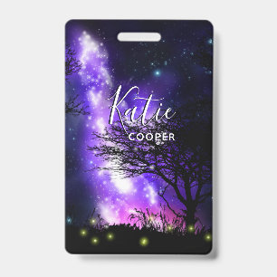 Magical Milky Way Badge ID Badge