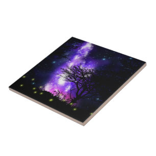 Magical Milky Way Ceramic Tile