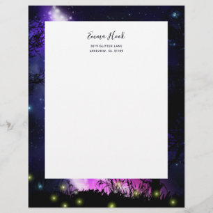 Magical Milky Way Custom Letterhead