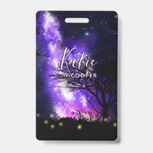 Magical Milky Way ID Badge
