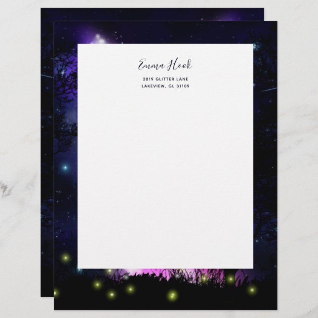 Magical Milky Way Letterhead (Front/Back)