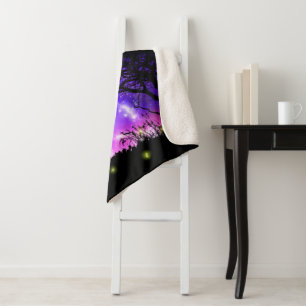 Magical Milky Way Sherpa Blanket