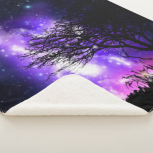 Magical Milky Way Sherpa Blanket
