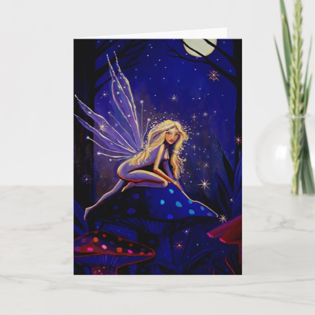 Magical Moonlight Faery - Greeting Card (Front)