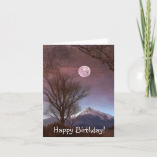 Magical Mountain View Birthday Card