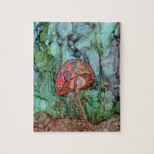 Magical Mushroom Boxed Puzzle