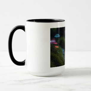 Magical Mushroom Forest Mug - Glowing Cottagecore