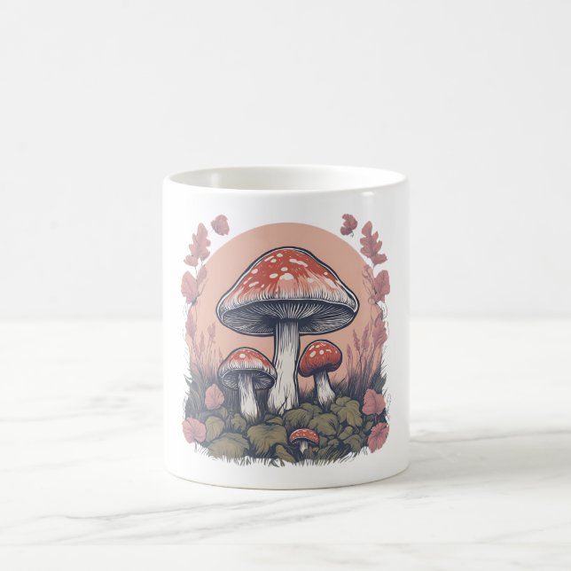 Magical Mushroom Meadow D12 Coffee Mug (Center)