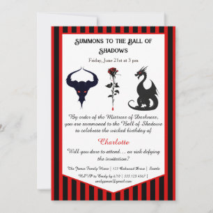 Magical & Mysterious Kids Birthday Party  Invitation