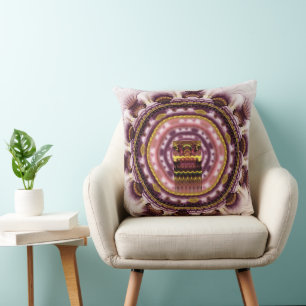 Magical mystical bright pattern cushion