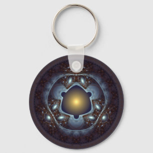 Magical mystical fractal ornament key ring