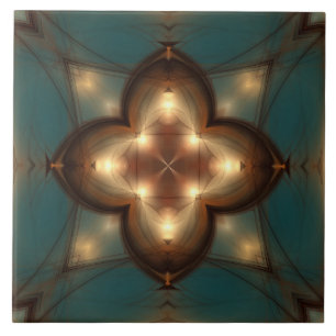 Magical mystical glossy pattern ceramic tile