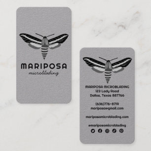 Magical Mystical MOTH Aesthetician Beauty Salon Business Card