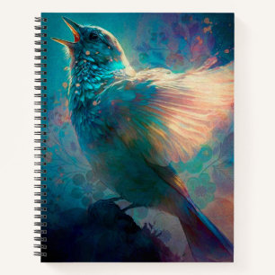 Magical Mystical Songbird Singing Its Song Notebook