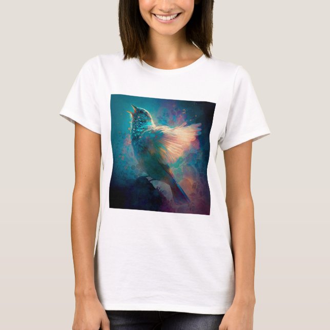 Magical Mystical Songbird Singing Its Song T-Shirt (Front)