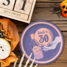 Magical Mystical Wicked Halloween Paper Plate