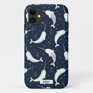 Magical Narwhals in Space iPhone 11 Case