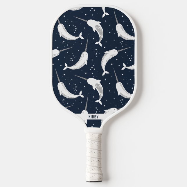 Magical Narwhals in Space Pickleball Paddle (Front)