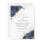 Magical Navy Indigo Blue Roses & Gold Wedding