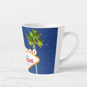 Magical Night in Las Vegas Welcome to Las Vegas Latte Mug