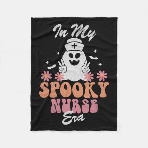 Magical Night In My Spooky Nurse Era Horror Witch Fleece Blanket