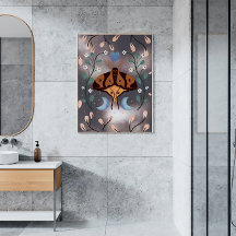 Magical Night Moth and Moon