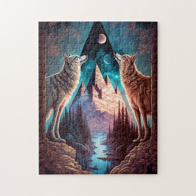 Magical Night Scene Fantasy Art Jigsaw Puzzle (Vertical)