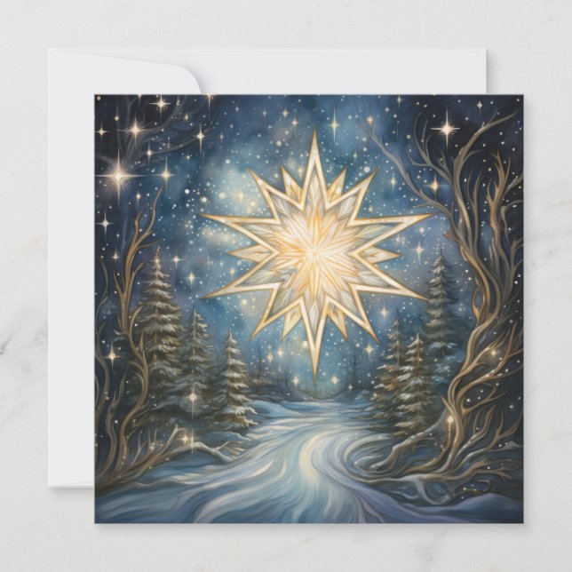 Magical North Star Greeting Card (Front)