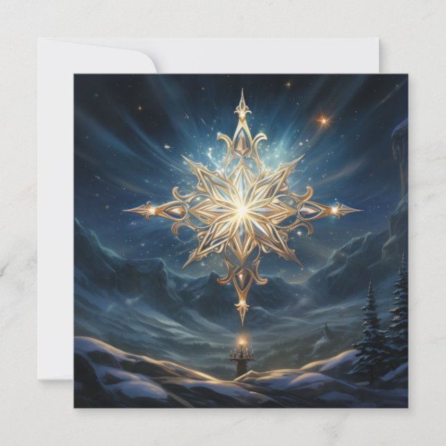 Magical North Star Greeting Card (Front)