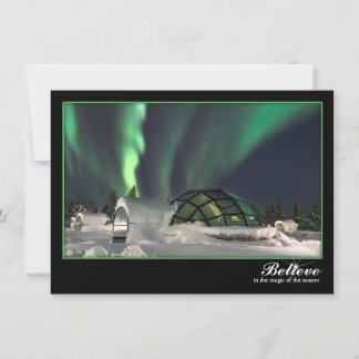 Magical Northern Lights Christmas Card