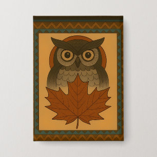 Magical Owl Design with Beaded Look
