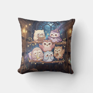 Magical Owl Library Pillow