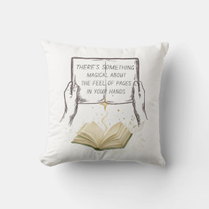 Magical Pages Reading Nook Wall Art Book Lover Cushion