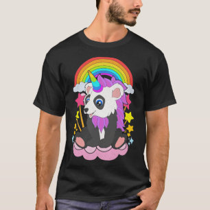 Magical Panda Cute Pandacorn Unicorn Rainbow Asian T-Shirt