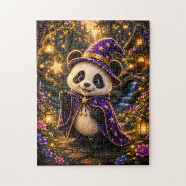 Magical Panda Wizard Jigsaw Puzzle (Vertical)