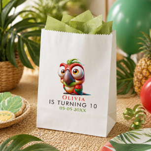  Magical Parrot Caricatures 1st Birthday Favour Bag
