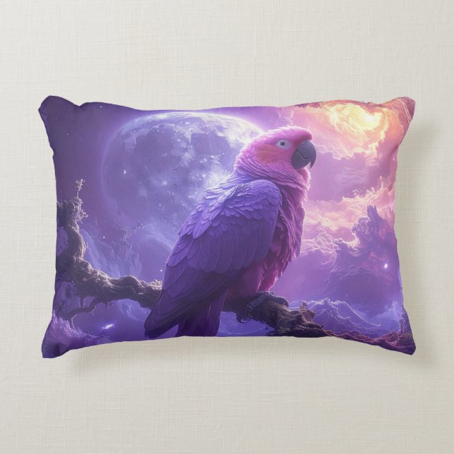 Magical Parrot Decorative Cushion (Front)