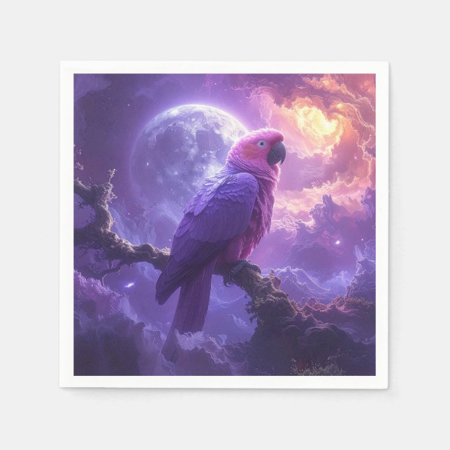 Magical Parrot Napkin (Front)
