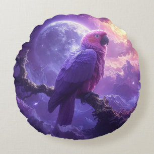 Magical Parrot Round Cushion