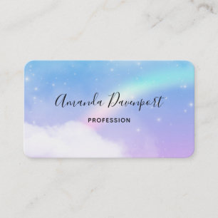 Magical Pastel Clouds and a Rainbow Business Card
