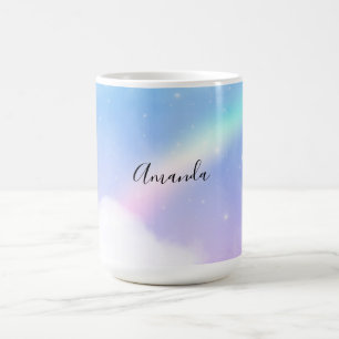 Magical Pastel Clouds and a Rainbow Coffee Mug