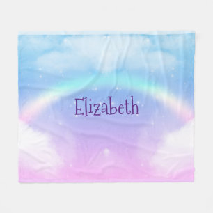 Magical Pastel Clouds and a Rainbow Fleece Blanket